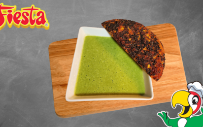 Broccoli Soup with Cheddar Crust