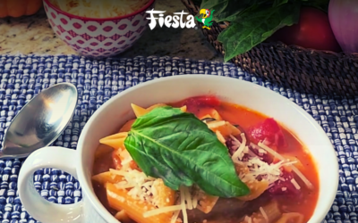 SOPA CREMOSA DE TOMATE Y PASTA