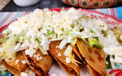 DOBLADITAS DE TINGA DE POLLO