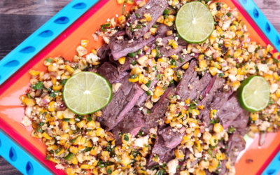 GRILLED STEAK WITH STREET CORN SALSA