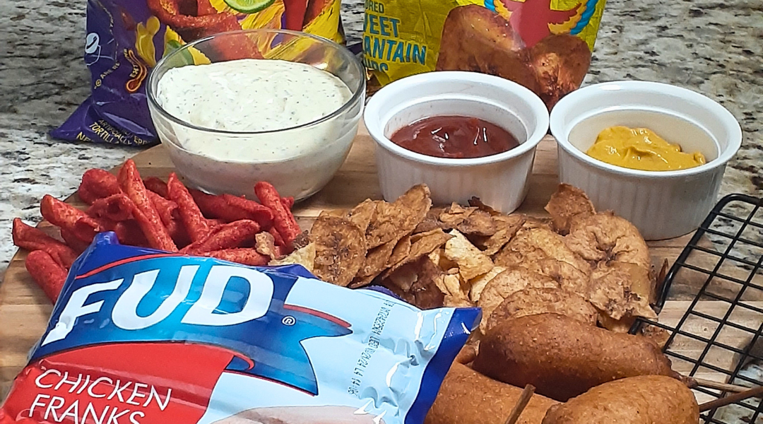 MINI CORN DOGS & DIP DE AJO