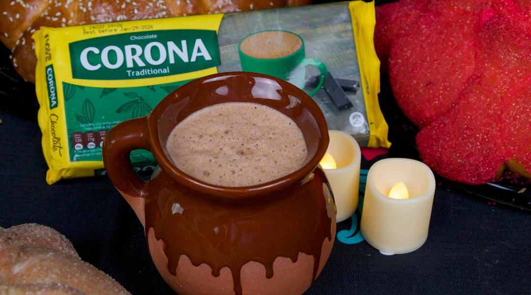 PAN DE MUERTO CON CHOCOLATE