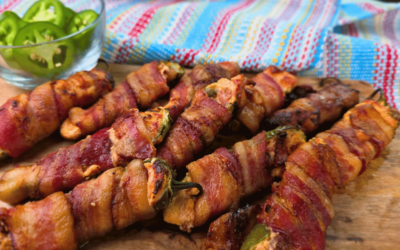 SMOKED JALAPEÑO BACON WRAPPED POPPERS