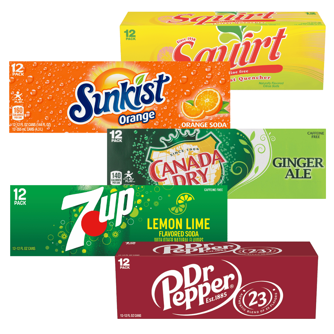 Refrescos 7-Up o Dr Pepper sabores paquete de 12 latas $4.97 c/u
