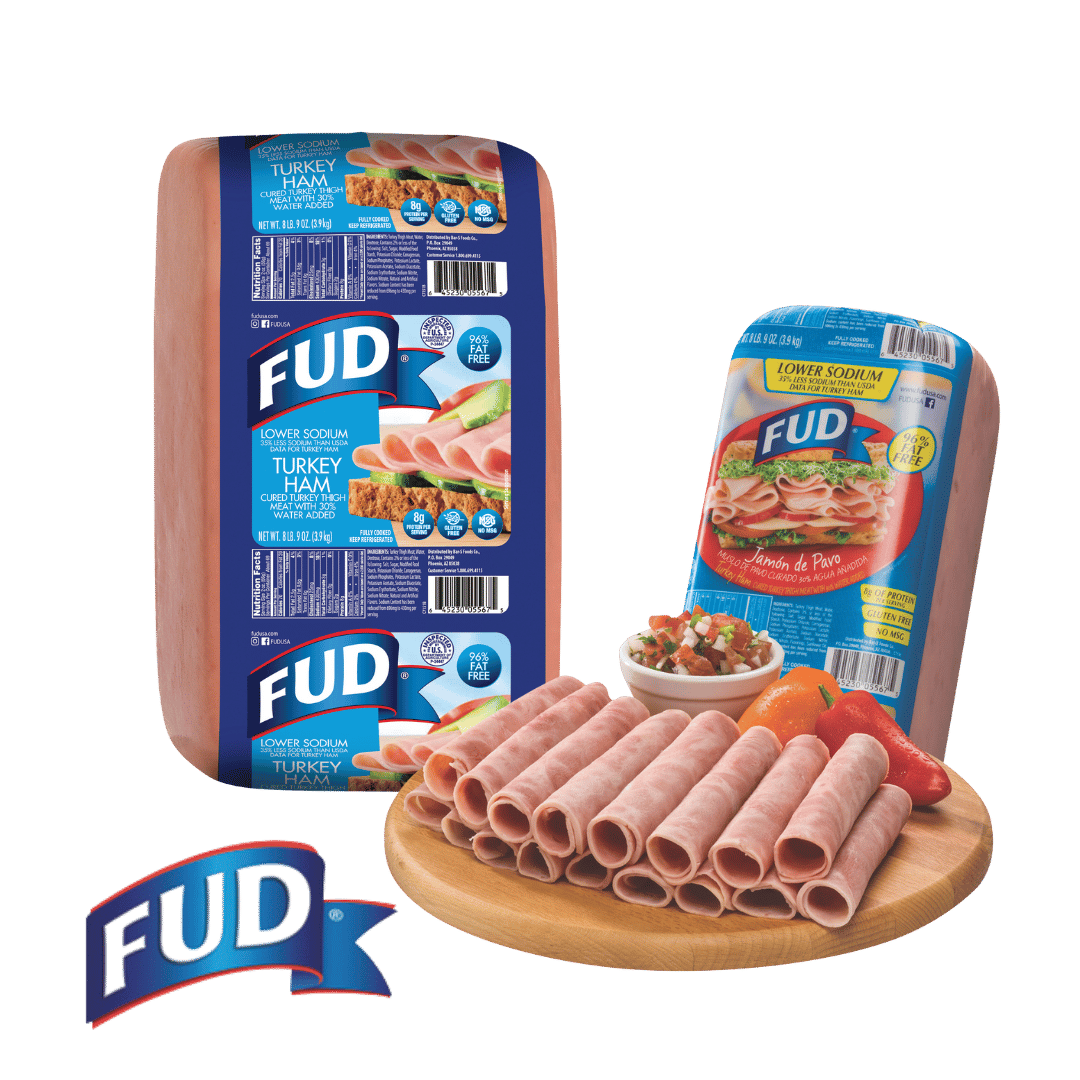Jamón de Pavo FUD o Bajo en Sodio $4.97 lb