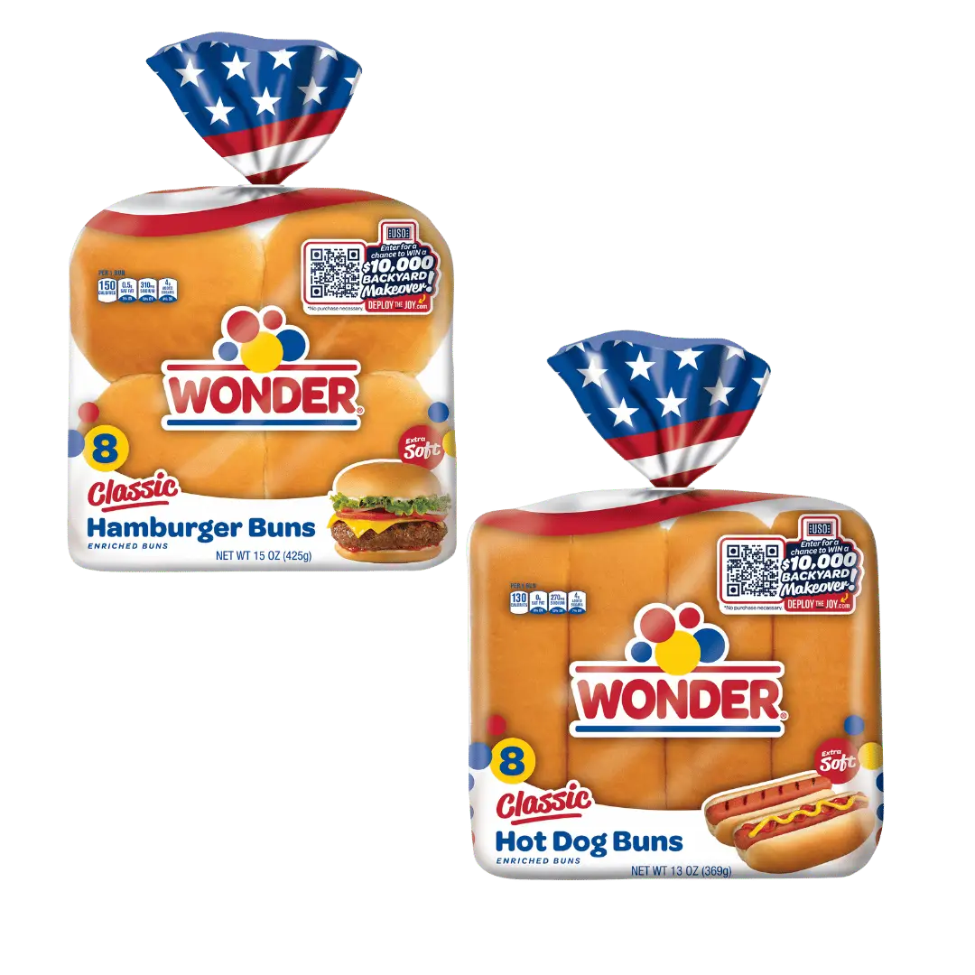Pan para Hamburgesa o Hot Dogs Wonder Bread de 8 $2.49 c/u