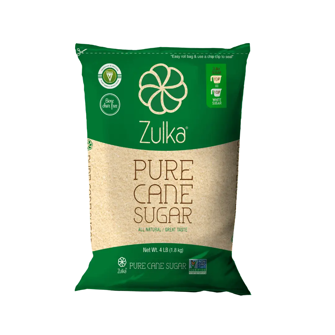 Zulka Cane Sugar, 4 Lbs. $3.57 ea
