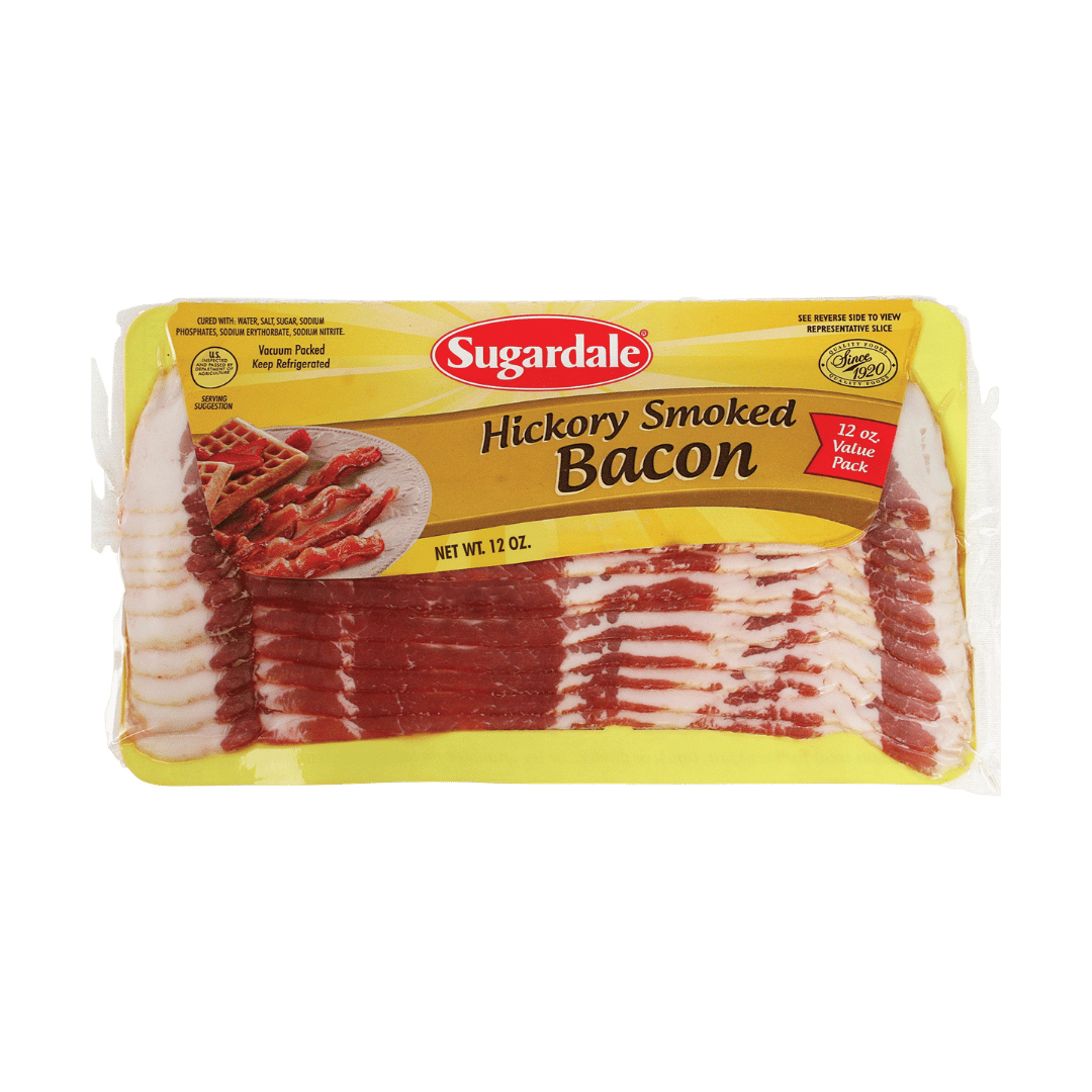 Sugardale Hickory Bacon, 12 oz. $2.99 ea