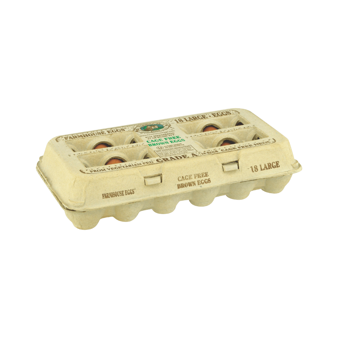 Farmhouse Large Cage Free Brown Eggs, 18 ct $2.99 ea