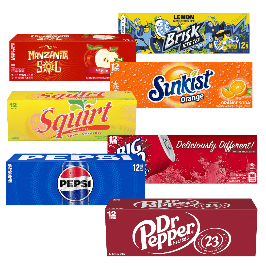 Dr Pepper o Pepsi All Flavores, 12 Pk, 12 oz. Cans $4.97 ea