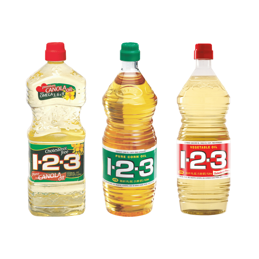 1-2-3 Oil Canola, Corn or Vegetable, 33.8 oz $3.77 ea