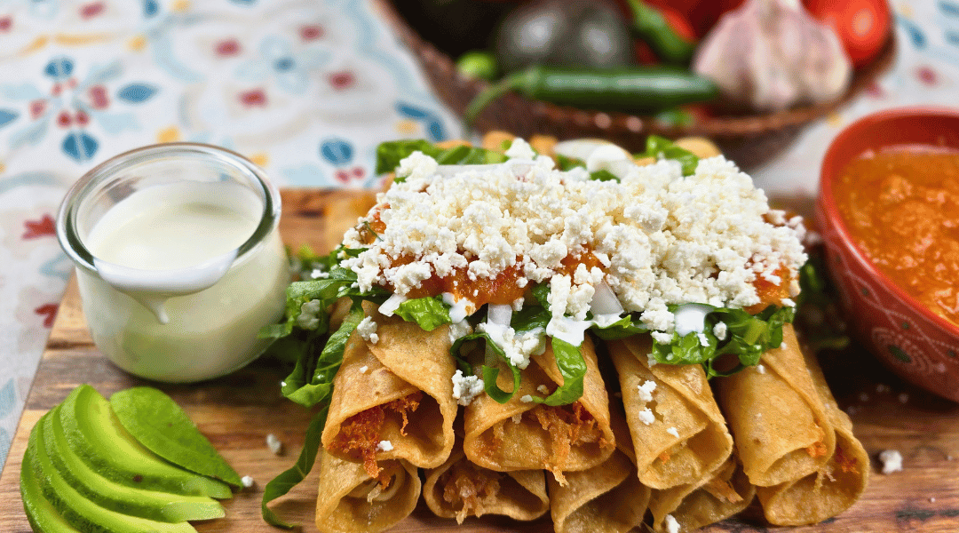 FLAUTAS DE POLLO