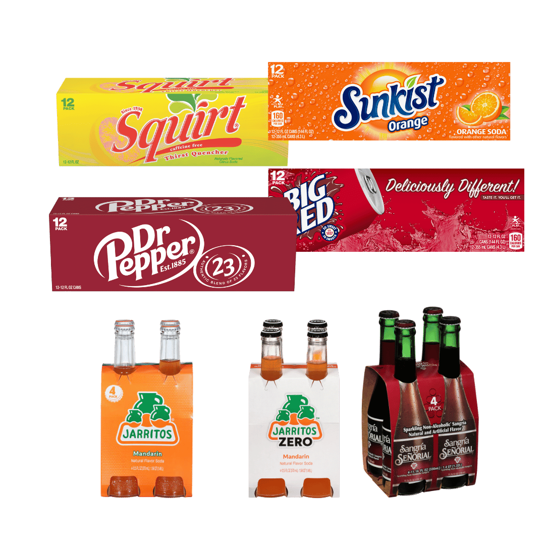 Refrescos Dr Pepper de 12 Latas o Jarritos de 4 Latas  $3.99 c/u