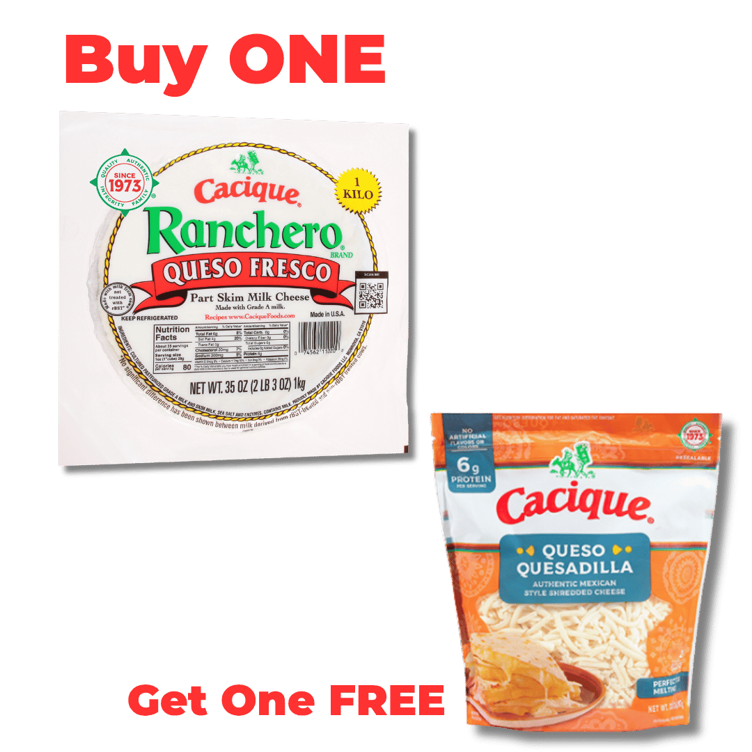 Buy ONE Cacique Fresh Cheese, Kilo and Get One FREE Cacique Shredded Cheese, 32 oz $8.99 ea